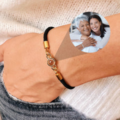 Gepersonaliseerde Projectie Foto Armband, Persoonlijke Gedenk Armband