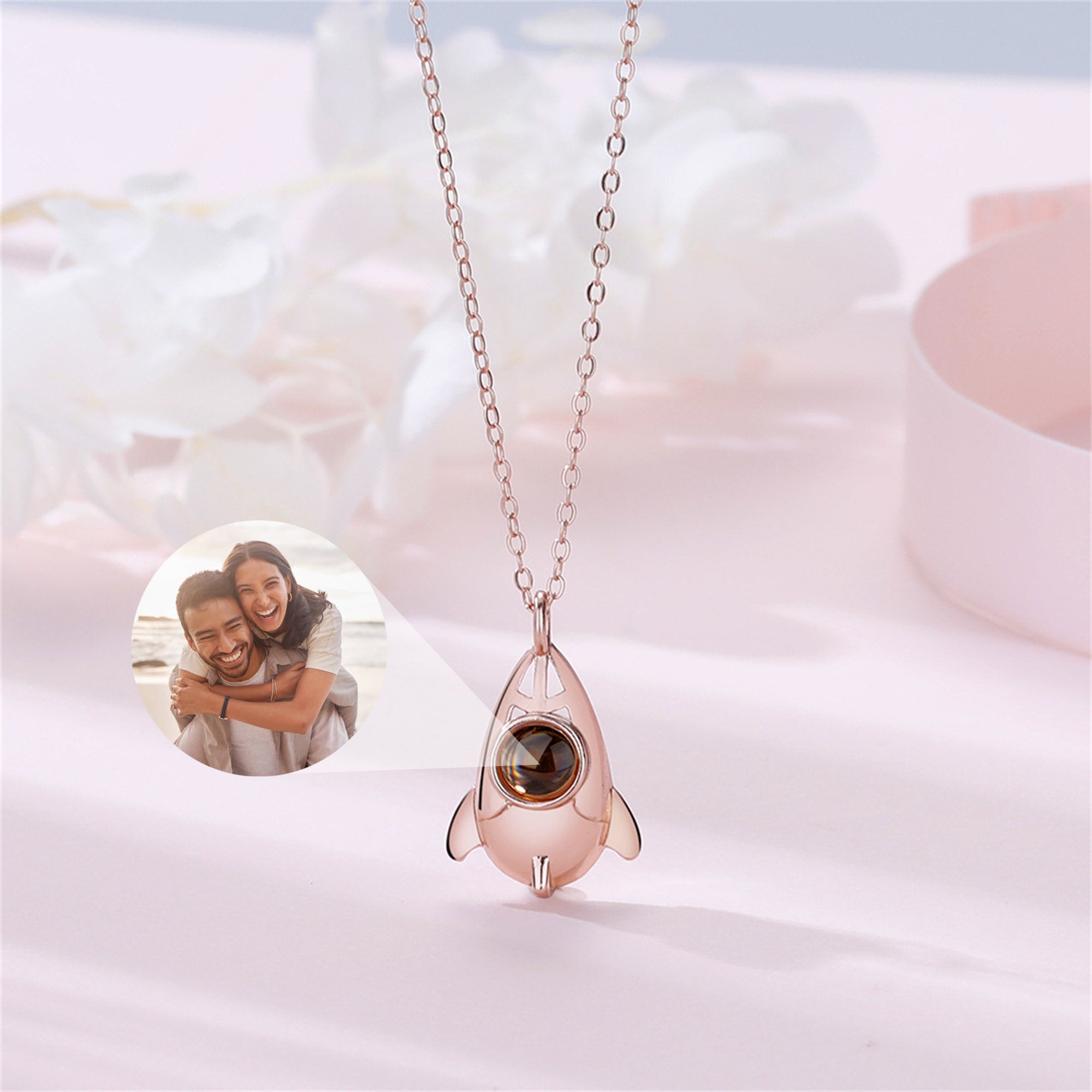 Customized Projection Necklaces With Photos Personalized Gift For Family  Friend | eBay