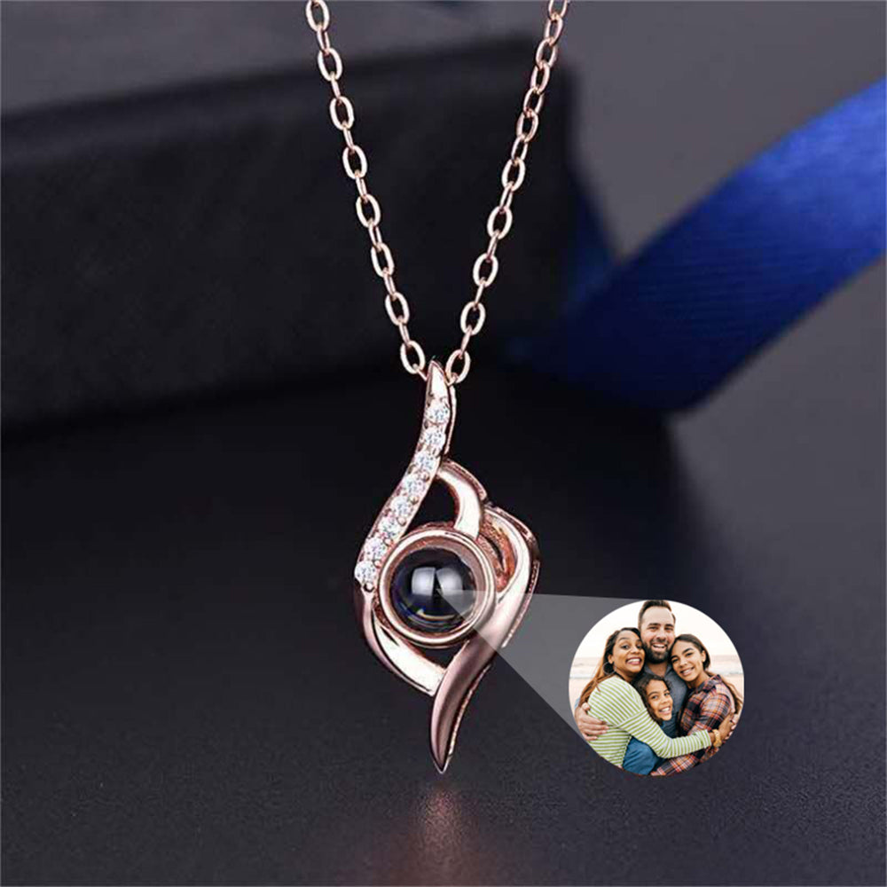 Personalized Evil Eye Necklace, Custom Memorial Photo Jewelry
