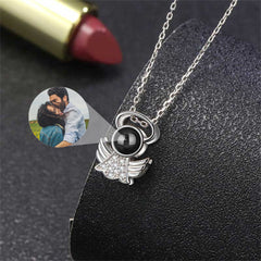 Personalized Angel Photo Projection Necklace