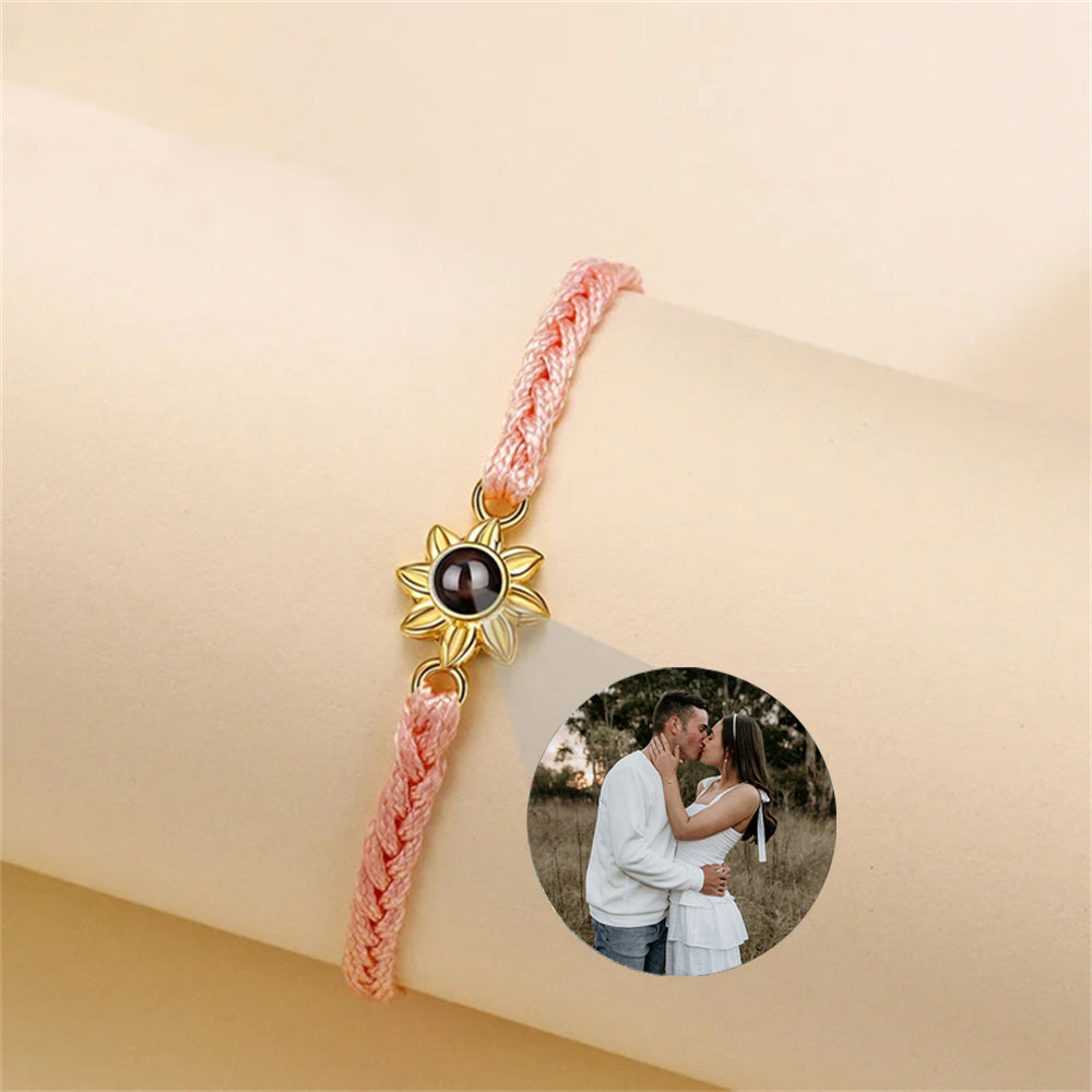 Personalized Photo Projection Couple Bracelet