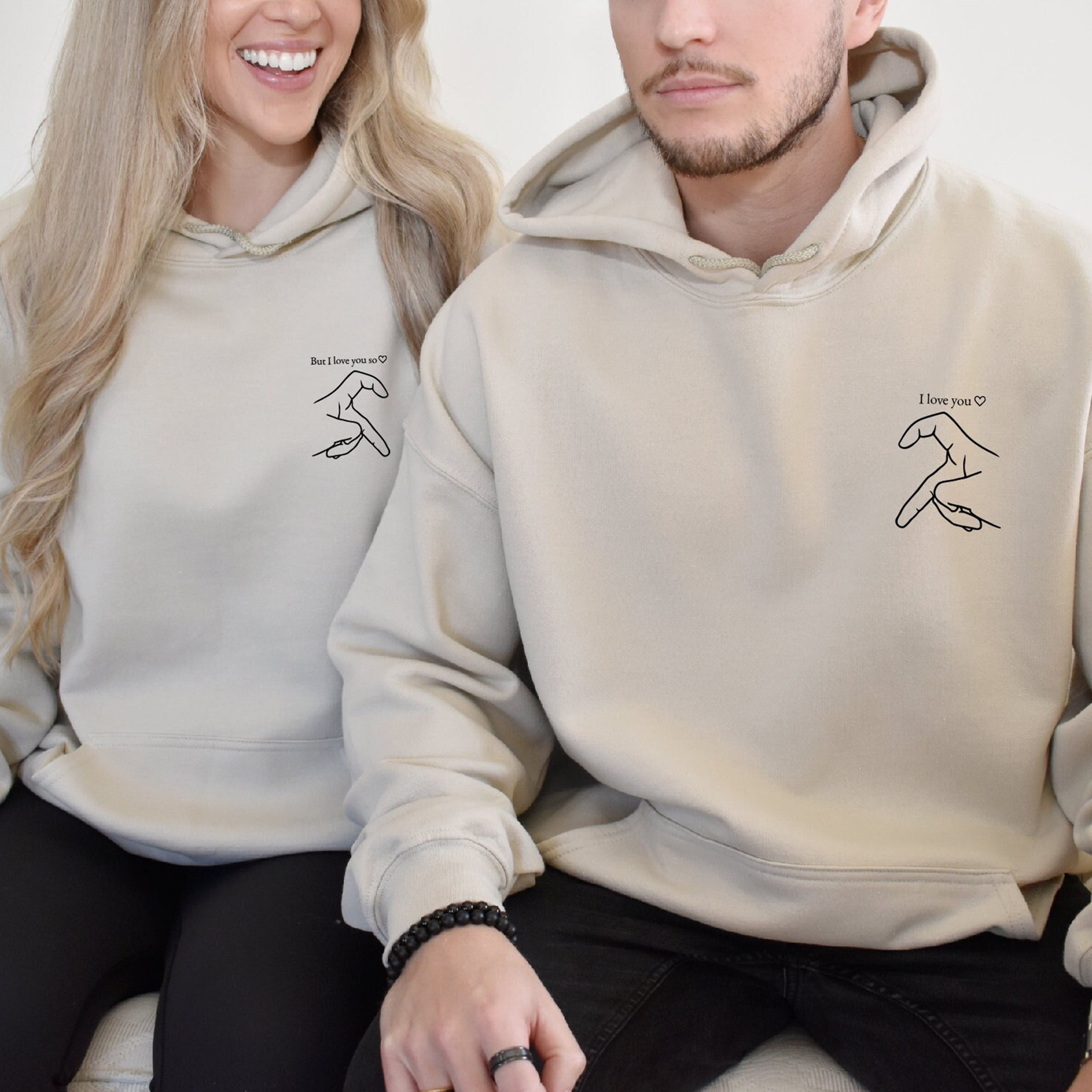But I Love You So, I Love You, Personalized Couple Hoodie, Valentines Day Gift